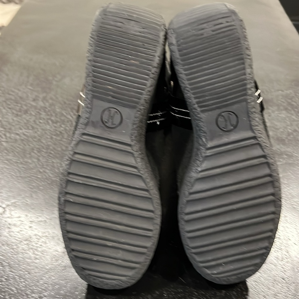 Cole Haan Black Suede Wedge Mid-Calf Pull On Boot Size 7.5 - Picture 10 of 13